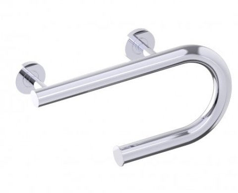 Grab Bar with Paper Holder - Left in 