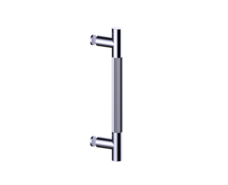 Straight Knurled Single Shower Door Handles in