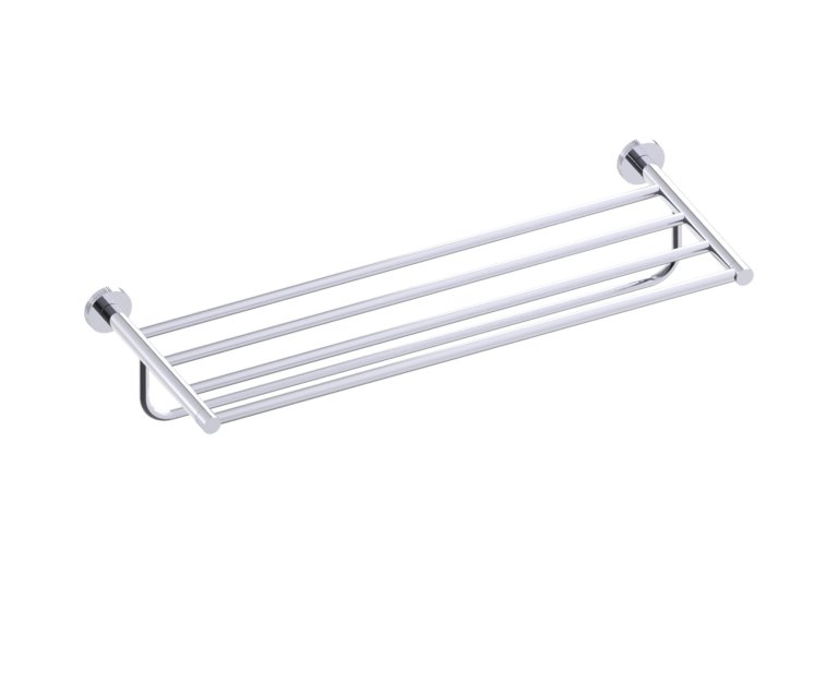 CIRCO KNURLED TOWEL SHELF W/ TOWEL BAR 24" in