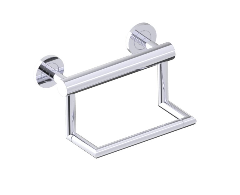 PIVOT GRAB BAR WITH PAPER HOLDER 9"