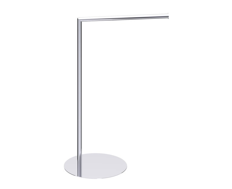 Free Standing Single Towel Rail - Round in