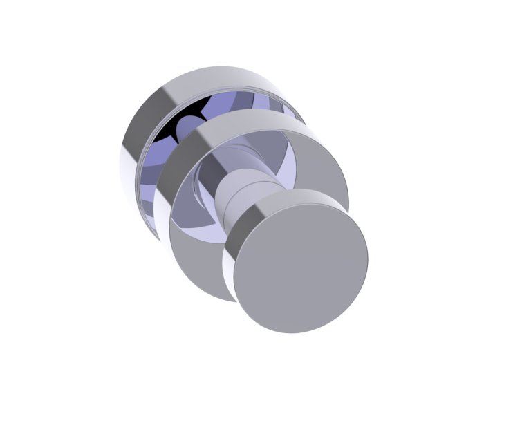 Oslo Single Shower Door Handle Knob