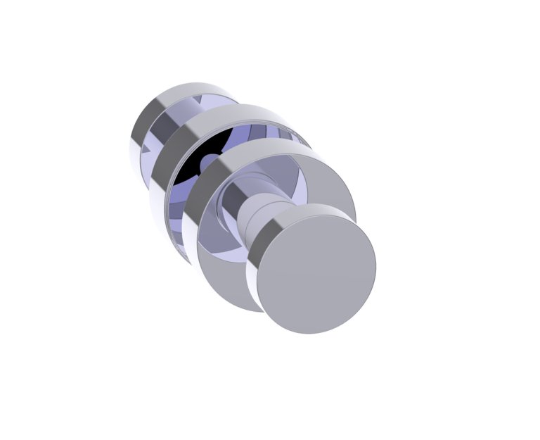 Oslo Double Shower Door Handle Knob in