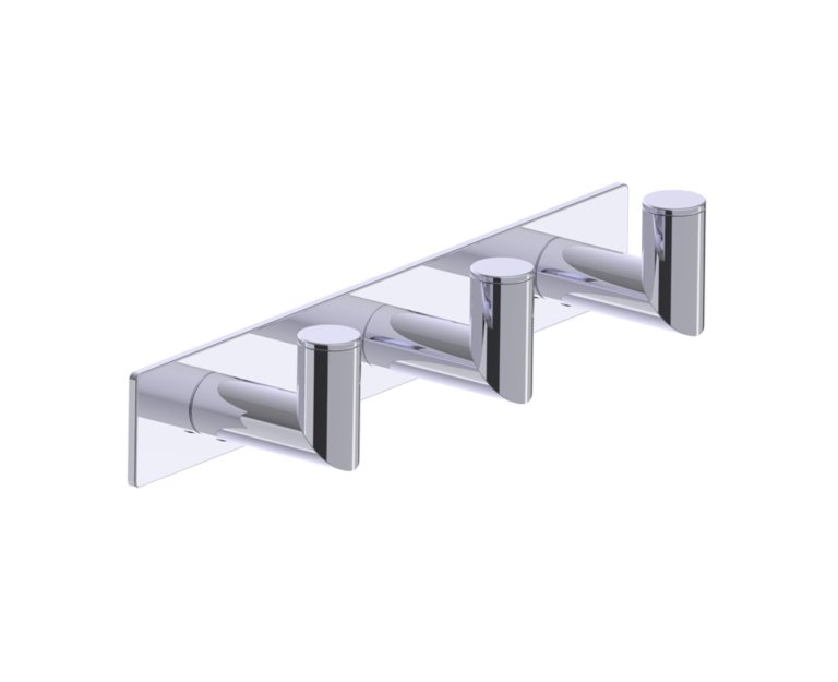 Oslo Triple Prong Robe Hook -Deep in