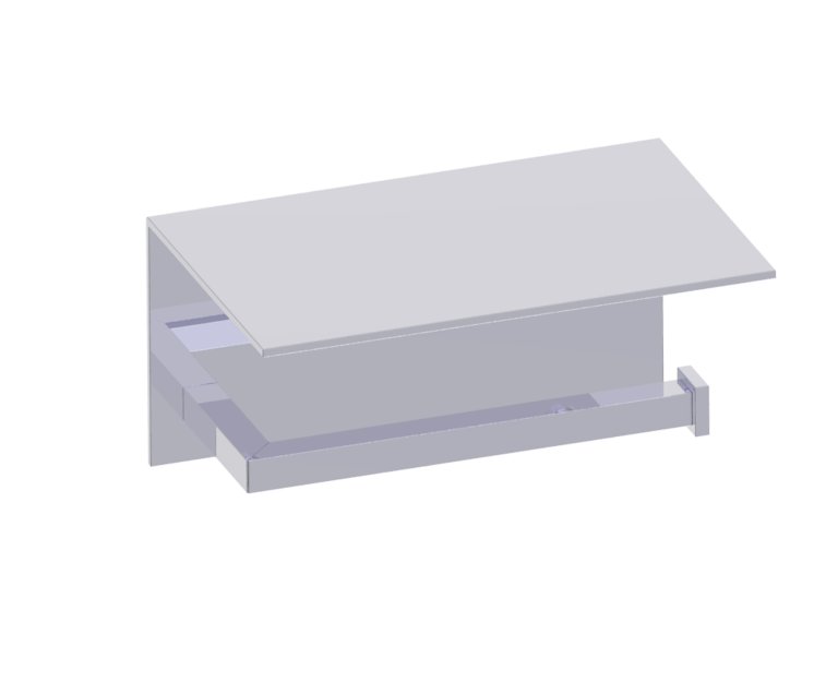 London Toilet Paper Holder with Shelf in