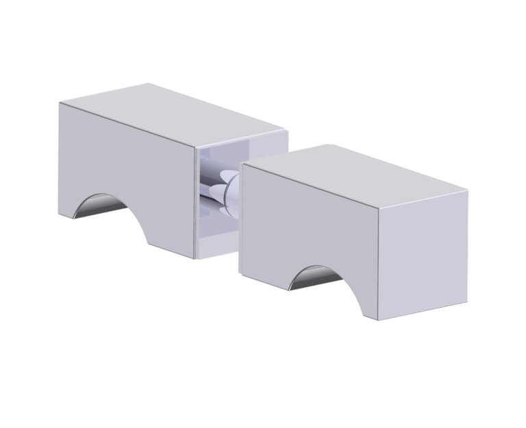 London Double Glass Door Knob