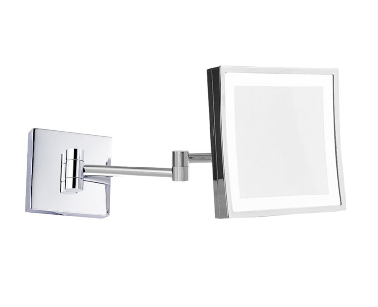 Square 8" Mirror with LED Light in