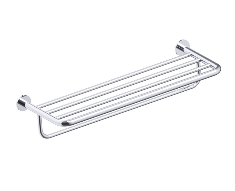 Nice Towel Shelf with Towel Bar in