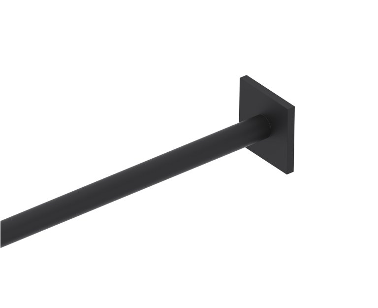 Straight Shower Rod - Square Backing in