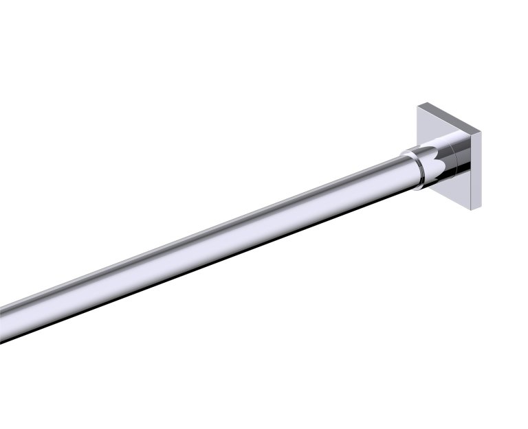 Shower Rods Straight - Square Ends 5'/6' in