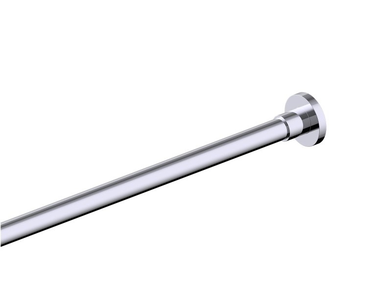 Shower Rods Straight - Round Ends 5'/6' in