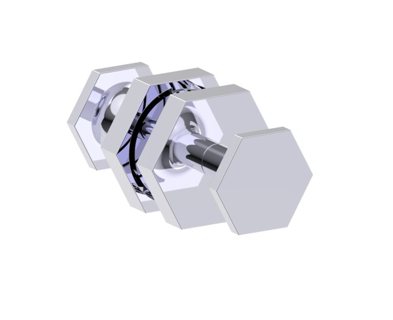 Pisa Double Shower Door Knob