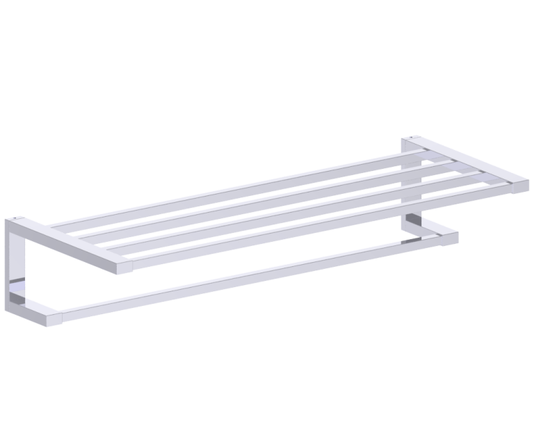 Naples Towel Shelf with Towel Rail in