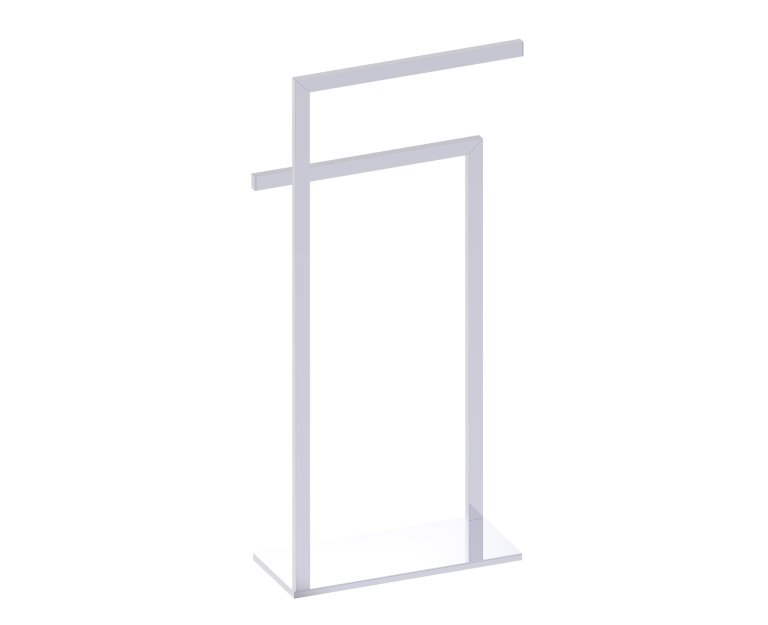 Free Standing Square Double Towel Rail, Opposing Sides in