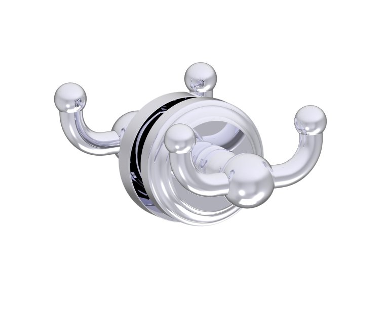 Florence Double Through Glass Robe Hook in