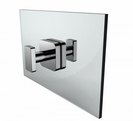 Milan Double Shower Door Handle Knob in 