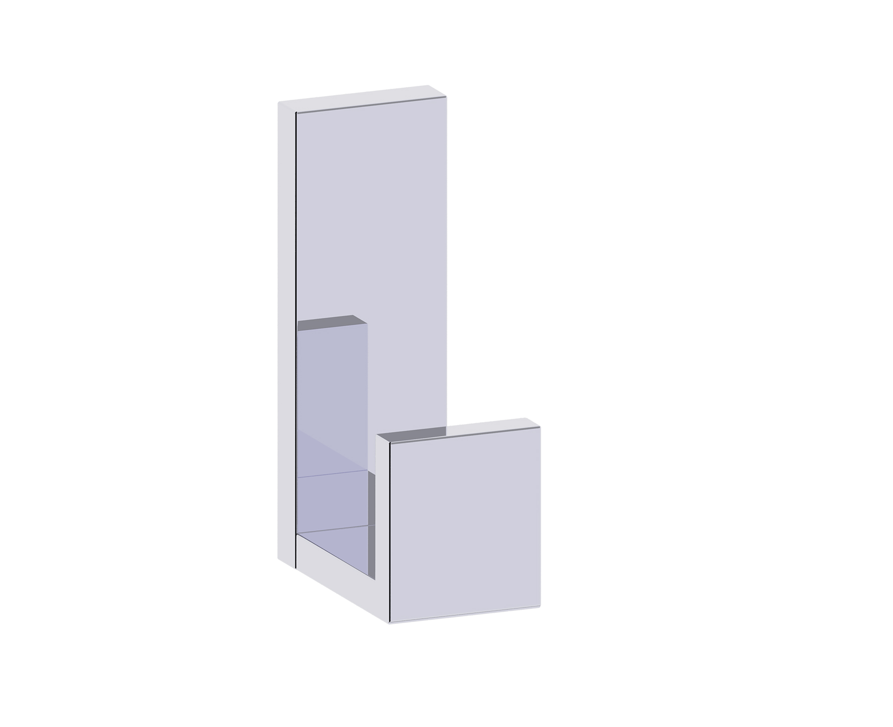 Berlin Large Coat Hook-4” Solid Back in 