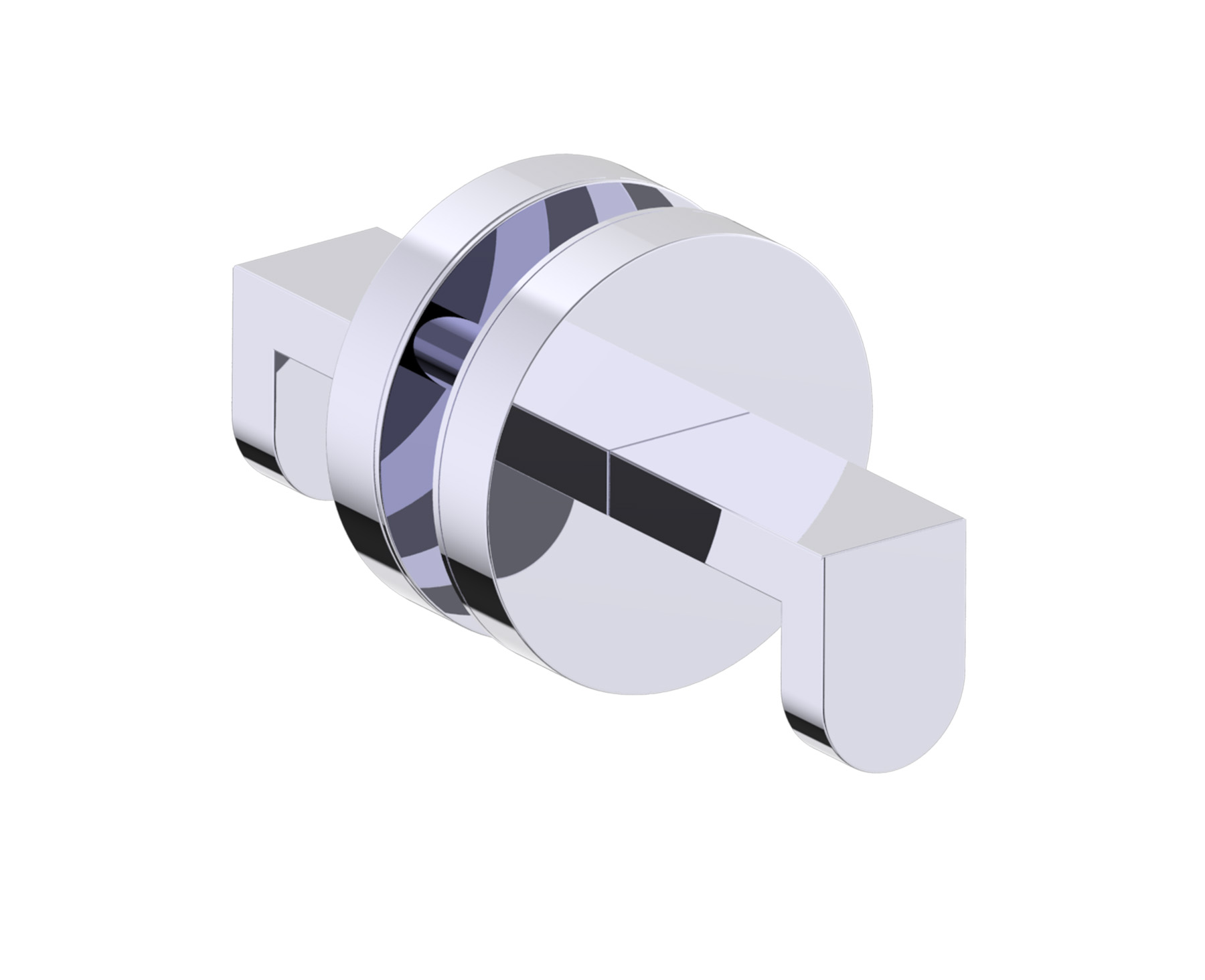 Frankfurt Double Shower Door Handle Knob in 