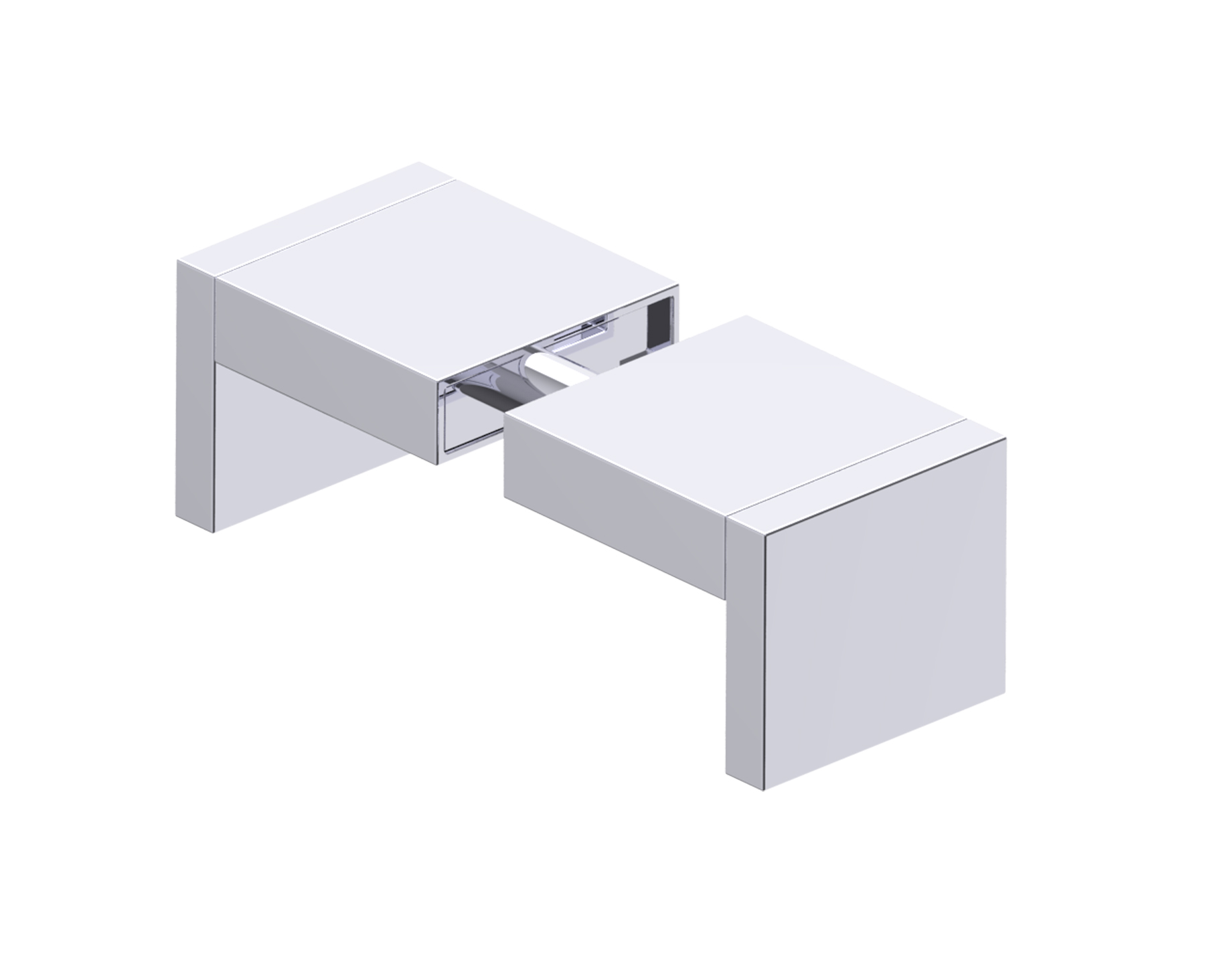 Hamburg Double Shower Door Knob in 
