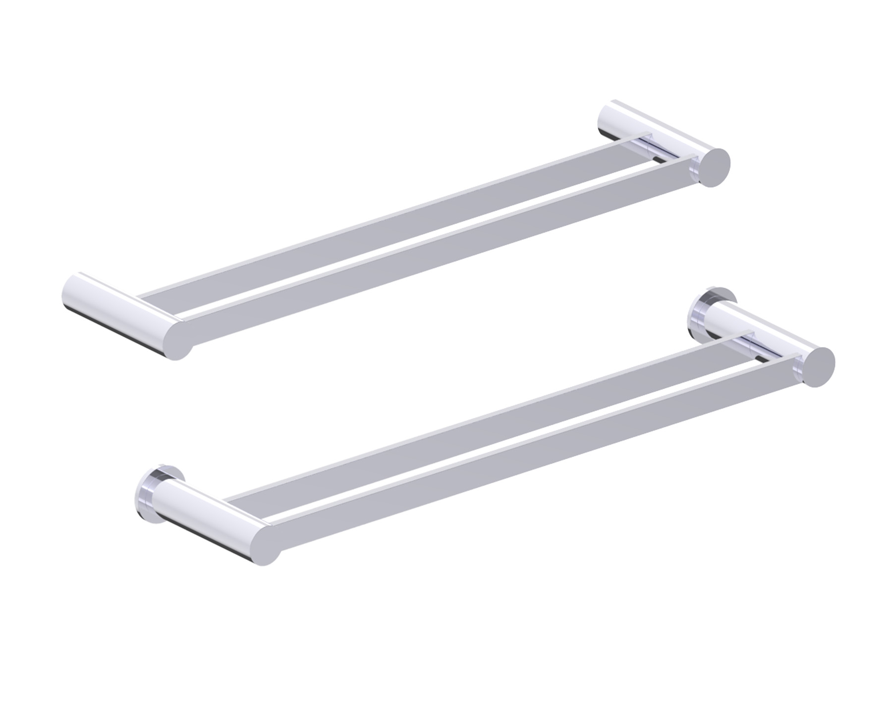 Porto Double Towel Bars in 