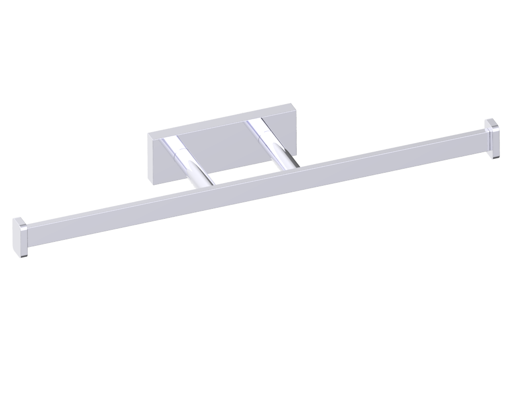 Milan Double Post Toilet Paper Holder in 