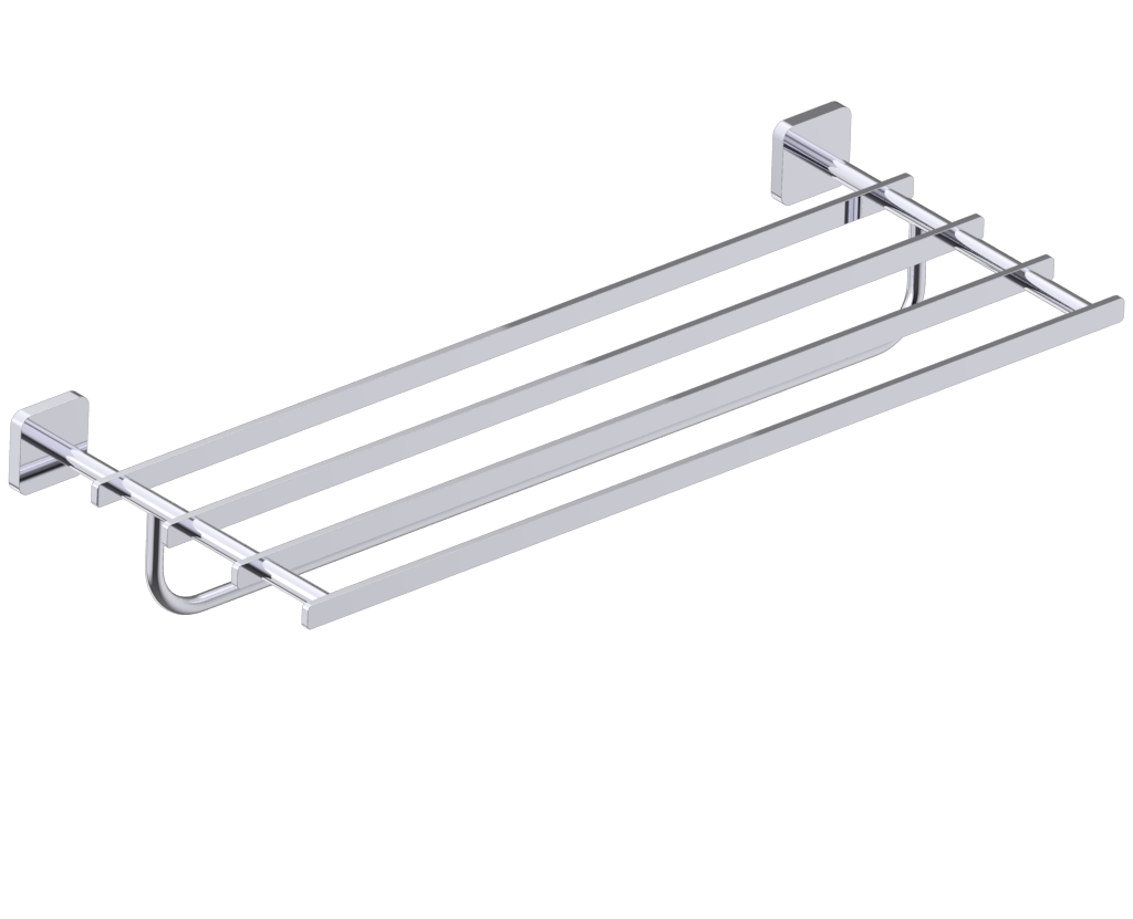Milan Towel Shelf w/Towel Bar 24" in 