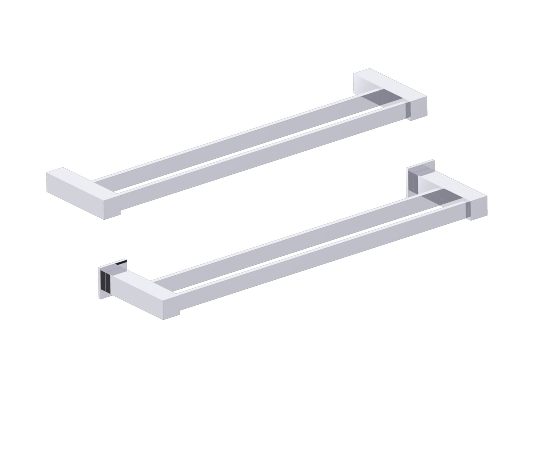 Lisbon Double Towel Bars in 