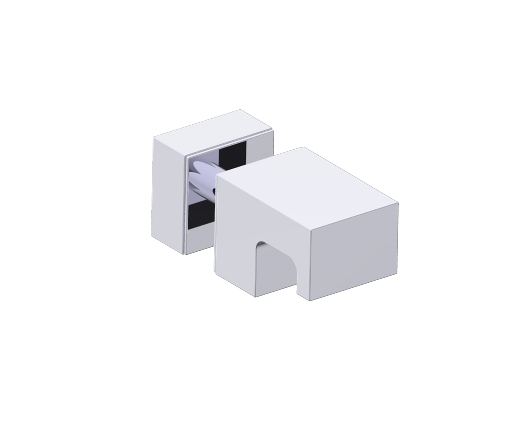 Lisbon Single Shower Door Knob in 