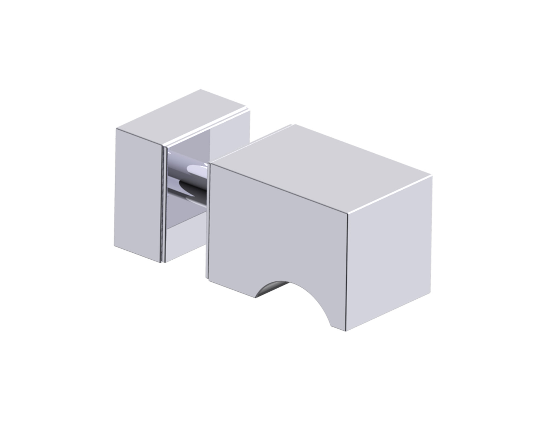 Munich Single Glass Door Knob With Backing in 
