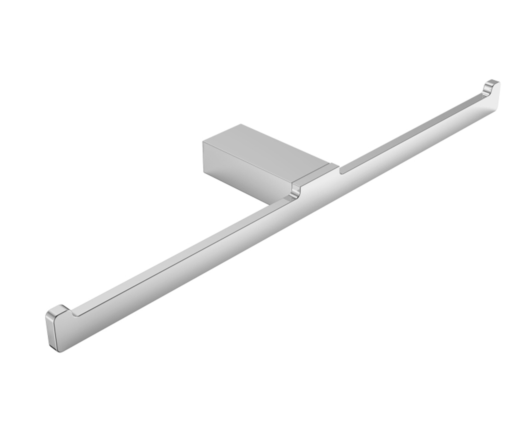 Turin Double Post Toilet Paper Holder in 